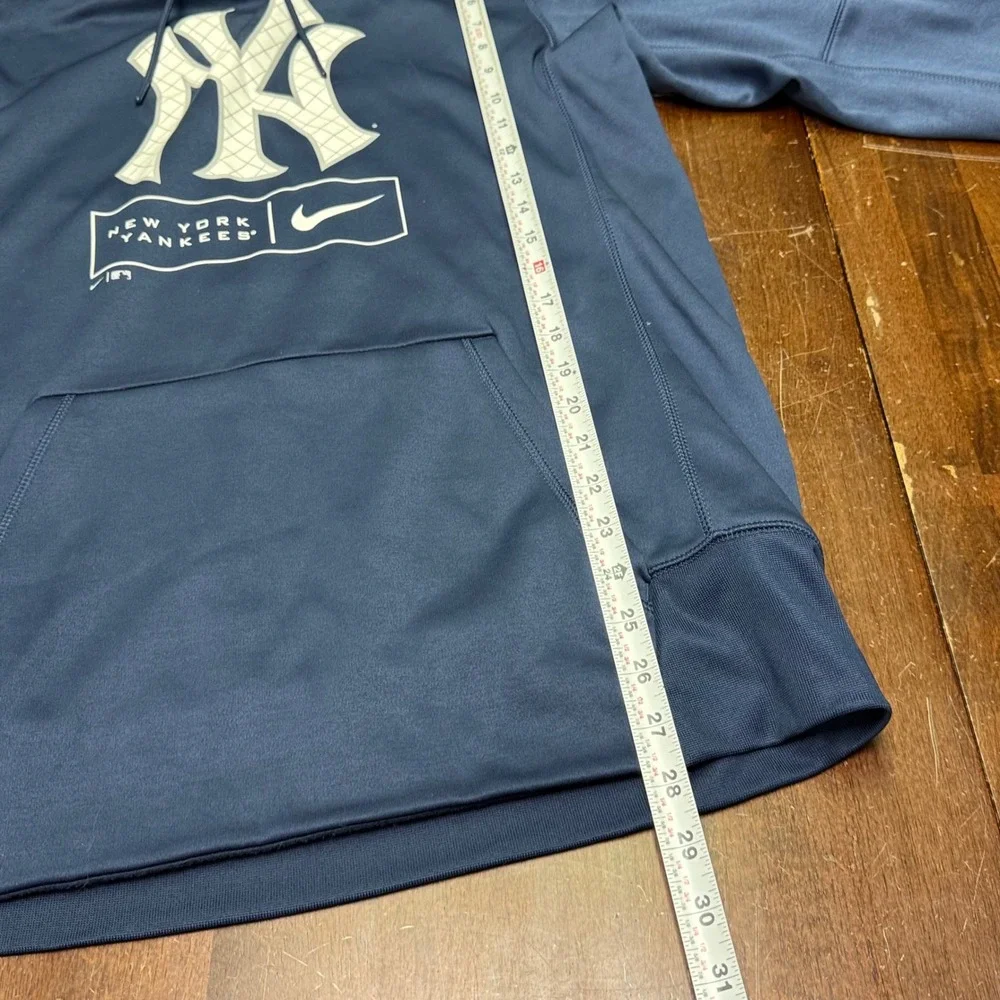 Nike New York Yankees Hoodie Men M Navy Dri-FIT Pullover NKAQ-44B